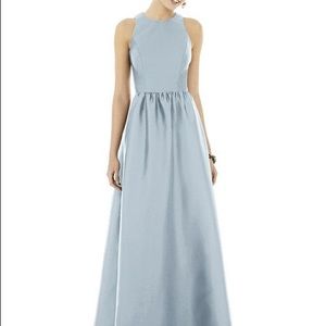 Alfred Sung Mist Satin Twill Bridesmaid Dresses Style D707